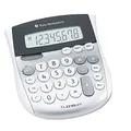Produktbild: Texas Instruments TI-1795SV Tischrechner, silbernes Design, Solar- und Batteriebetrieb