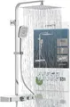 Produktbild: Schütte Brausegarnitur OCEAN, Höhe 120 cm, 3 Strahlart(en), Sicherheitssperre, höhenverstellb., inkl. Glasablage, Antikalk