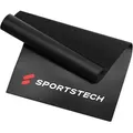 Produktbild: Sportstech Bodenschutzmatte mittelgroß, für Sportgeräte, Laufbänder, Speedbikes, Ergometer, Ausdauertraining, Krafttraining, 1700x800x6 mm