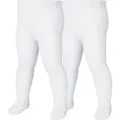 Produktbild: Playshoes Strickstrumpfhose Strumpfhose uni Doppelpack weiß 122/128 - ca. 7-8 Jahre