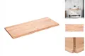 Produktbild: Waschtischplatte Hellbraun 120x50x4 Cm Massivholz Behandelt