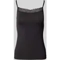 Produktbild: Triumph Spaghettitop mit Spitzenbesatz Modell 'Feel of Modal' in Black, Größe S