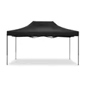 Produktbild: Rennzelt 3x4,5m faltbar Tourtecs Faltpavillon für die Rennstrecke schwarz
