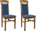 Produktbild: Home affaire Esszimmerstuhl Franz (Set, 2 St), strapazierfähige Microfaser, Gestell Buche natur oder weiß, Holzstuhl