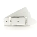 Produktbild: Ledergürtel TAMARIS, Damen, Gr. 105, weiß, Rindsleder, unifarben, Basic, Gürtel Ledergürtel, mit glänzender Schließe in tollen Basic-Farben