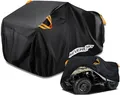 Produktbild: NEVERLAND XXXL Quad ATV Abdeckplane - Quad Abdeckung Fahrzeug Abdeckung Schutz Cover 256 * 110 * 120cm Orange Phosphoreszierend Schmutzabweisend Winterfest Staubdicht Regen UV-Schutz 210D Oxford