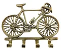 Produktbild: zeitzone Wandgarderobe Rennrad Garderobe Fahrrad Messing Antik-Stil