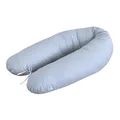 Produktbild: LOOLAY Schwangerschaftskissen - Stillkissen 170 cm - Seitenschläferkissen 100% Baumwolle - mit Abnehmbarem Bezug - Schwanger Kissen für Schlafen (Mini Punkte Grau)
