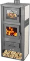 Produktbild: Kaminofen mit Backfach Weiß Holzofen 12,1 kW Kamin Ambasador Ofen Dauerbrandofen Werkstattofen Schwedenofen Hüttenofen Heizofen