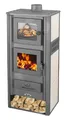 Produktbild: Kaminofen mit Backfach Weiß Holzofen 12,1 kW Kamin Ambasador Ofen