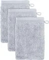 Produktbild: Möve Waschhandschuh Superwuschel, (Set, 3-St), Waschhandschuh Set mit Bordüre, 100% Premium Cotton Baumwolle, weich