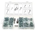 Produktbild: Selbstbohrende Blechschrauben Sortiment ø3,4-4.0 - 4,6-5,2 mm/Selbstschneidende Schrauben Bohrschrauben m. Bohrspitze/Länge 9.5-19 mm - inklusive magnetischer Bithalter u. PH2 Bit, 253-tlg.