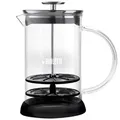 Produktbild: Bialetti 0004420 Bialetti Milchaufschäumer aus Glas, 1 l, klar/schwarz/silber