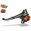 Produktbild: 40 Volt 2in1 Akku-laubbläser/-sauge Set, Leistungsstarker Laubhäcksler, Inkl. Laubfangsack, Ergonomischer Griff, Fx-e2lbs-set - Fuxtec