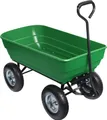 Produktbild: Wiltec Gartenwagen mit Kippfunktion bis 350 kg, Handwagen mit 125 l Volumen, Bollerwagen für Gartenarbeit, Handkarren für u. a. Rasen, Kies, Schlamm