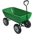 Produktbild: Gartenwagen mit Kippfunktion bis 350 kg, Handwagen mit 125 l Volumen, Bollerwagen für Gartenarbeit, Handkarren für u. a. Rasen, Kies, Schlamm - Wiltec
