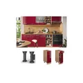 Produktbild: Vicco Schubunterschrank Küchenschrank Küchenzeile R-Line 30 cm Eiche Bordeaux Tür Schublade