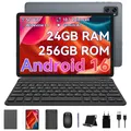 Produktbild: TABWEE T20 Android 16 Tablet 10.1 Zoll, 24GB(8+16 Berweiterbar) RAM+256GB ROM(2TB TF) mit Zubehör Tablet-PC, Widevine L1, 5G WiFi, Gemini Al Magic