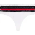 Produktbild: Tommy Hilfiger Damen RECYCLED ESSENTIALS 3er-Pack String - Weiß/Desert Sky/Primary Red XS