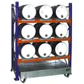 Produktbild: BAUER Südlohn BAUER Fassregal mit Auffangwanne 9 x 60 l, Grundregal, 200 Liter