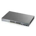 Produktbild: Zyxel GS1350-26HP Smart Managed Switch 24x Gigabit Ethernet (24x PoE+ max. 375 Watt), 2x GbE/SFP, Long Range, inkl. 1 Jahr Nebula Pro GS1350-26HP-EU0101F