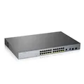 Produktbild: Zyxel Gigabit Smart-Managed PoE+ Switch mit 24 Ports, einem Budget von 375 W und zwei Gigabit-Combo-Ports mit Nebula Cloud Management, Long Range PoE Switch [GS1350-26HP]