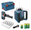 Produktbild: Bosch Professional Rotationslaser GRL 300 HV mit 3x Varta-Akku & Laser-Empfänger LR 1 - in L-BOXX 238 - 0601061505