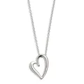 Produktbild: XENOX® LOVE STORY Halskette - Damen Halskette aus hochwertigem 925/- Sterlingsilber mit Herz-Anhänger