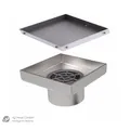 Produktbild: MERT Bodenablauf Duschablablauf Ablauf 200 x 200 mm Quadrat Flieseneinsatz