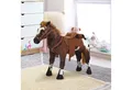 Produktbild: HOMCOM Stehtier Reitpferd mit Pferd Sound, Braun+Weiß 85 x 28 x 60 cm