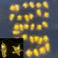 Produktbild: LED-Lichterkette mit Batterien & Timer, Innen - maritime Dekoration Seepferdchen