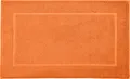 Produktbild: REDBEST Duschvorlage, Badteppich New York Mandarine Größe 50x80 cm - saugstark, sehr strapazierfähig, hautsympathisch, trittweich, 100% Baumwolle