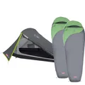 Produktbild: Coleman Set mit Zelt Bedrock 2 und 2x Mumienschlafsack Biker