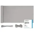 Produktbild: Sekey Balkonsichtschutz PES Balkon Sichtschutz Blickdichte Wetterfest Sonnenschutz, Hellgrau Balkonabdeckung für Garten, mit Metalösen, Kabelbinder und Seil 120 cm x 600 cm