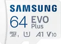 Produktbild: Samsung EVO Plus microSDHC UHS-I U1 130MB/s Speicherkarte + Adapter 64GB