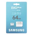 Produktbild: Samsung EVO Plus MicroSDXC 64GB Speicherkarte UHS-I U3 A2 Original Neu OVP