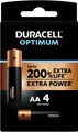 Produktbild: Duracell MN1500 Optimum AA 4er Blister