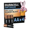 Produktbild: DURACELL Optimum AA-Batterien (4er-Pack) – Alkaline-Batterien 1,5 V