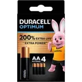 Produktbild: Duracell Batterien Optimum AA, Mignon, R6, LR6, 1,5 V, 4 Stück