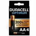 Produktbild: DURACELL OPTIMUM 200 ALKALINE BATTERY AA LR6 4 UNIT
