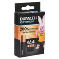 Produktbild: 4 DURACELL Batterien Optimum Mignon AA 1,5 V