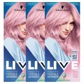 Produktbild: 3x Schwarzkopf Live Pretty Pastels Rose Gold P123