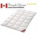 Produktbild: Canada Daunenbettdecke Canada Dreams Luxus Winter Daunendecke PLUS Wärmegrad 4, Füllung: canadische Daunen, Federchen Klasse 1, Bezug: 100% Baumwolle, Wärmeklasse 4, beste Qualität Klasse 1 weiß 200 cm x 200 cm