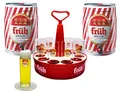 Produktbild: Früh Kölsch Party Set mit 2 Dosen Kölsch 5l 4,8% +Kranz + 12 Gläser 0,2l