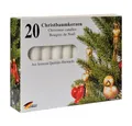 Produktbild: Idena Adventskerze Baumkerzen 20 Stück weiß 13 x 100 mm, Weihnachtsbaumkerzen Christbaumkerzen