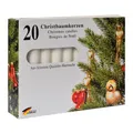 Produktbild: KCB Baumkerzen 20 Stück weiß 13 x 100 mm Weihnachtsbaumkerzen Christbaumkerzen
