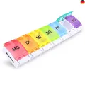 Produktbild: AUVON Tablettenbox 7 Tage, Pillendose 7 Fächer, Medikamentenbox, frei von BPA