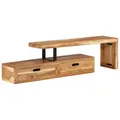 Produktbild: vidaXL TV Schrank, Fernsehschrank mit viel Stauraum, Lowboard für Wohnzimmer Fernseher, HiFi Schrank TV Möbel Fernsehtisch, Massivholz Akazie