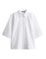 Produktbild: someday Damen Langarmbluse | Hemdbluse ZARBA Button UP Regular aus Baumwollpopeline White, 38