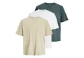 Produktbild: Jack & Jones T-Shirt 3er Pack Loose Tee SS Crew Neck mit locker geschnittener Passform